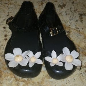 Mini melissa dress sandals girls 25/26 USA 9